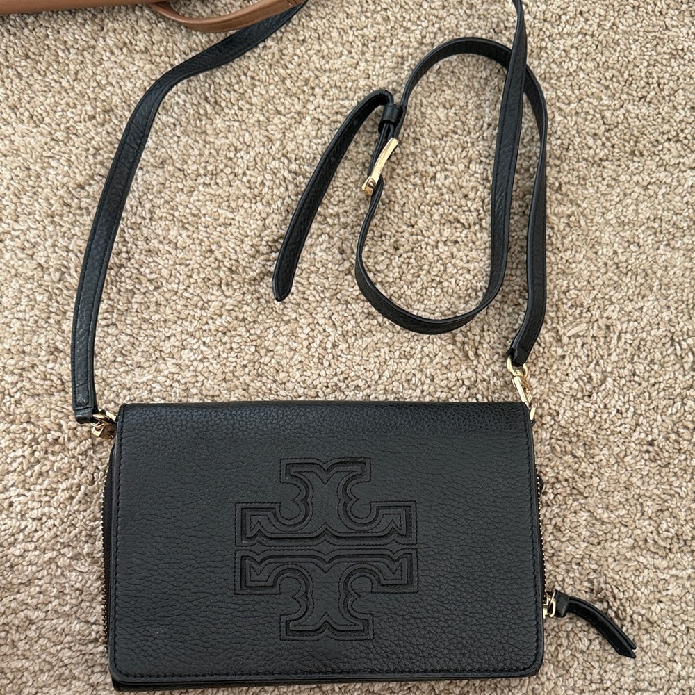 Tory Burch Black Harper  Crossbody Bag